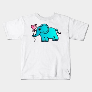Little Blue Elephant Kids T-Shirt